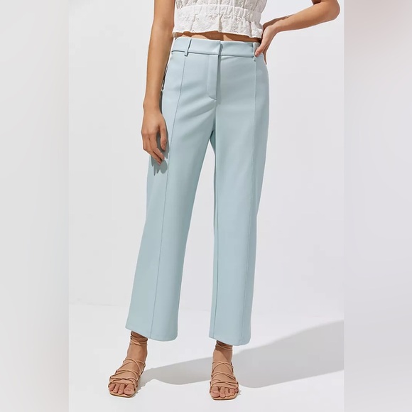 Anthropologie Avec Les Filles Faux Leather Cropped Wide-Leg Pants - Picture 4 of 6